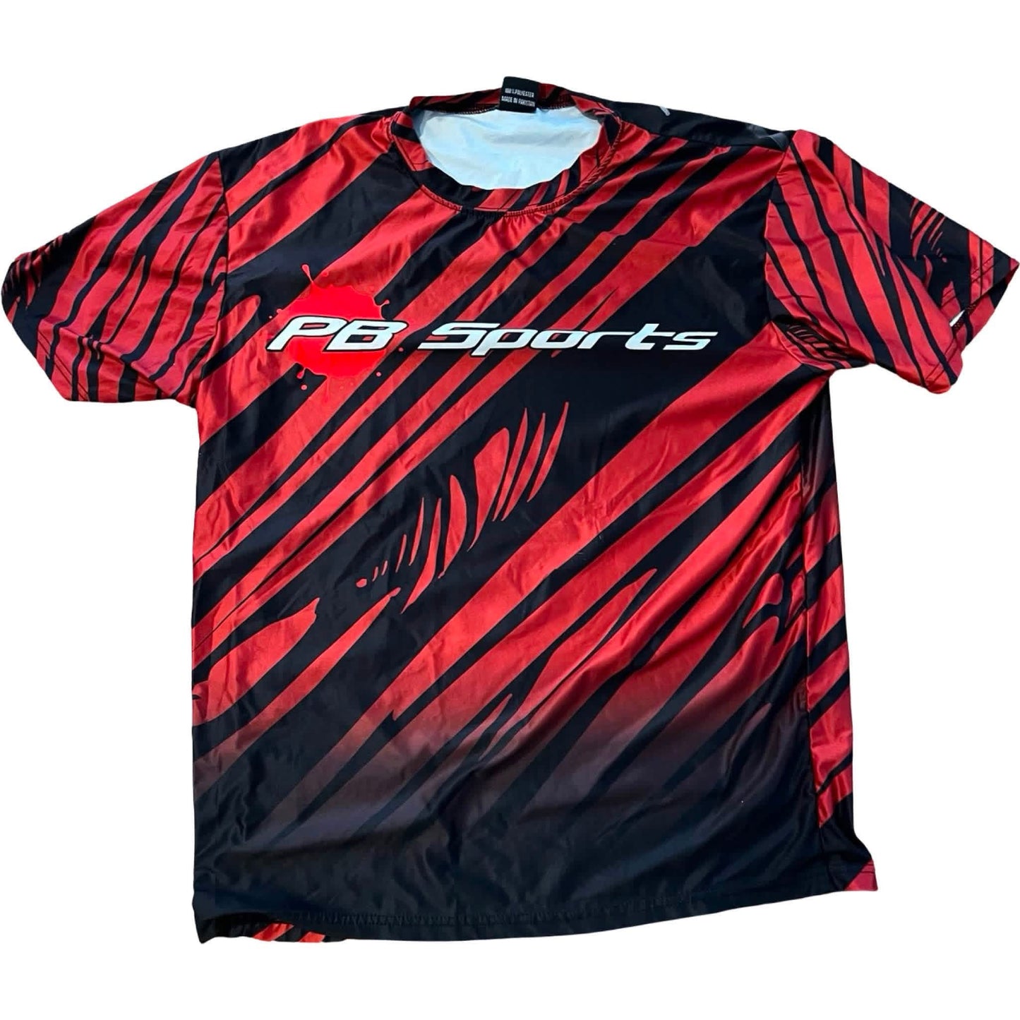 PB Sports Skull Dri Fit - Red & Black LARGE