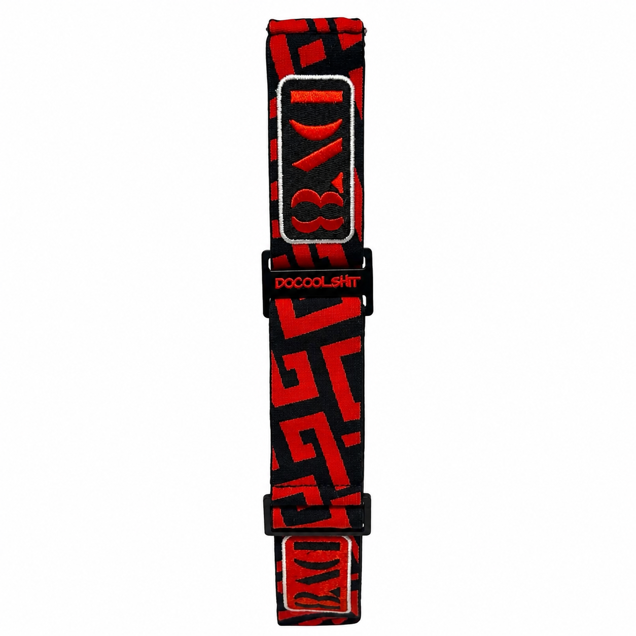Red DV8 Embroidered JT Strap w/ Metal Buckles - "Do Cool Sh*t"