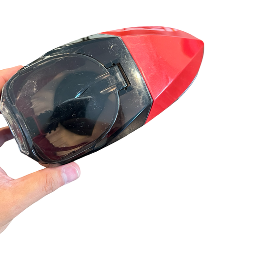 Virtue Spire 260 Hopper Loader Red Gloss Sparkle w/ Smoke Clear Rain Lid
