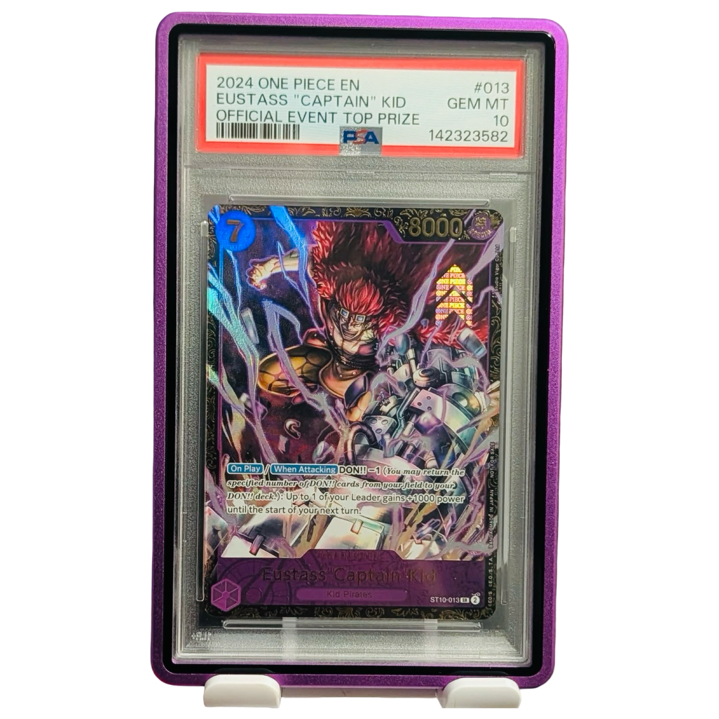 One Piece Eustass "Captain" Kid ST10-013 Official Event Top Prize PSA 10 Gem Mint