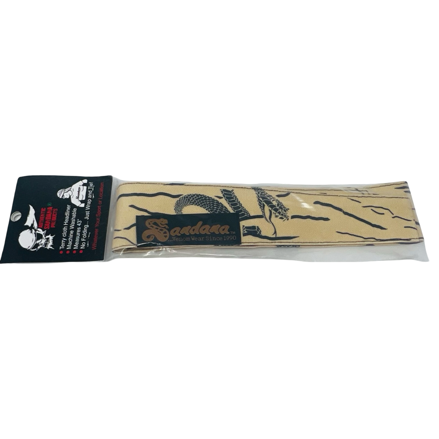 Sandana Headband - Tan SS Snakestripe Headband *Brand New*