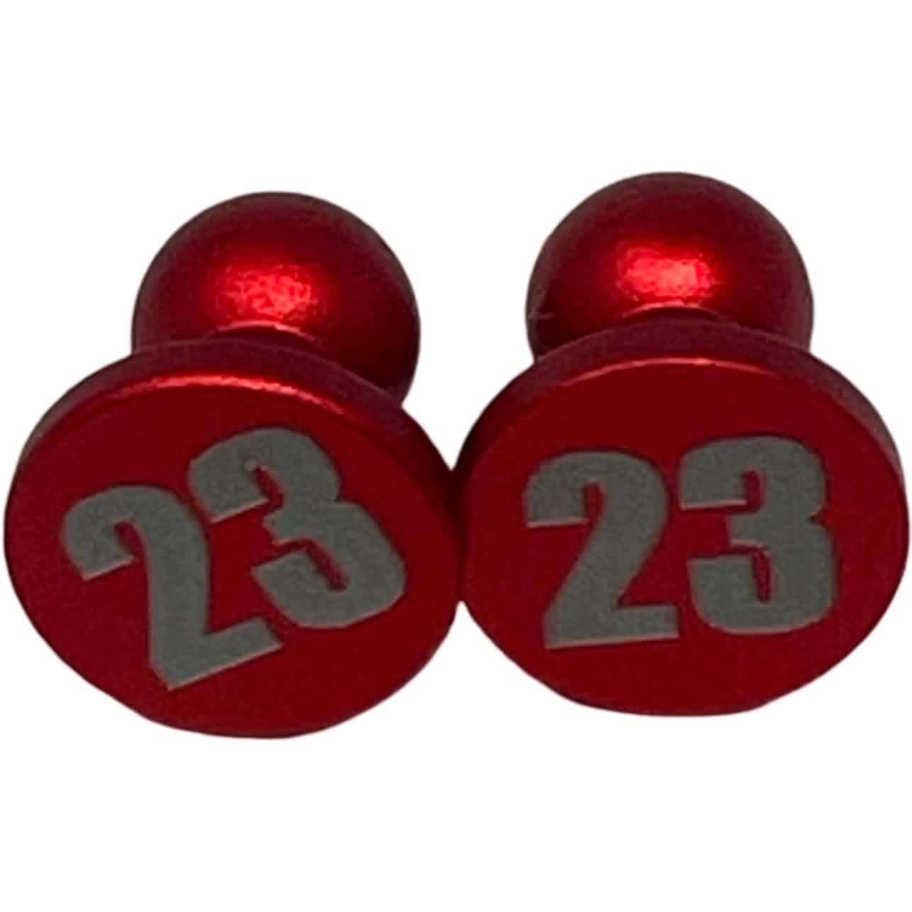 Jordan #23 Red Metal JT Plugs