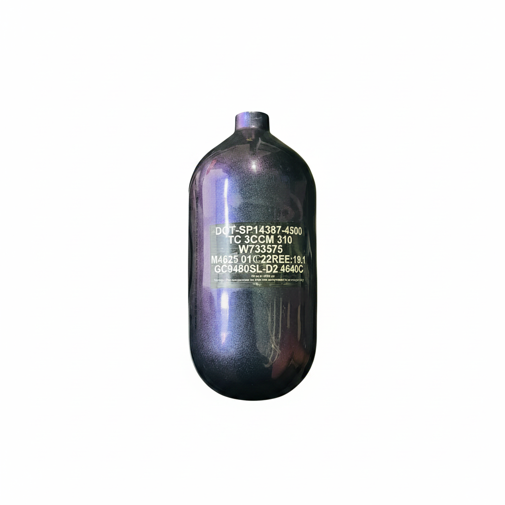 Infamous Purple Chameleon Skull 80ci Bottle Tank *RARE*