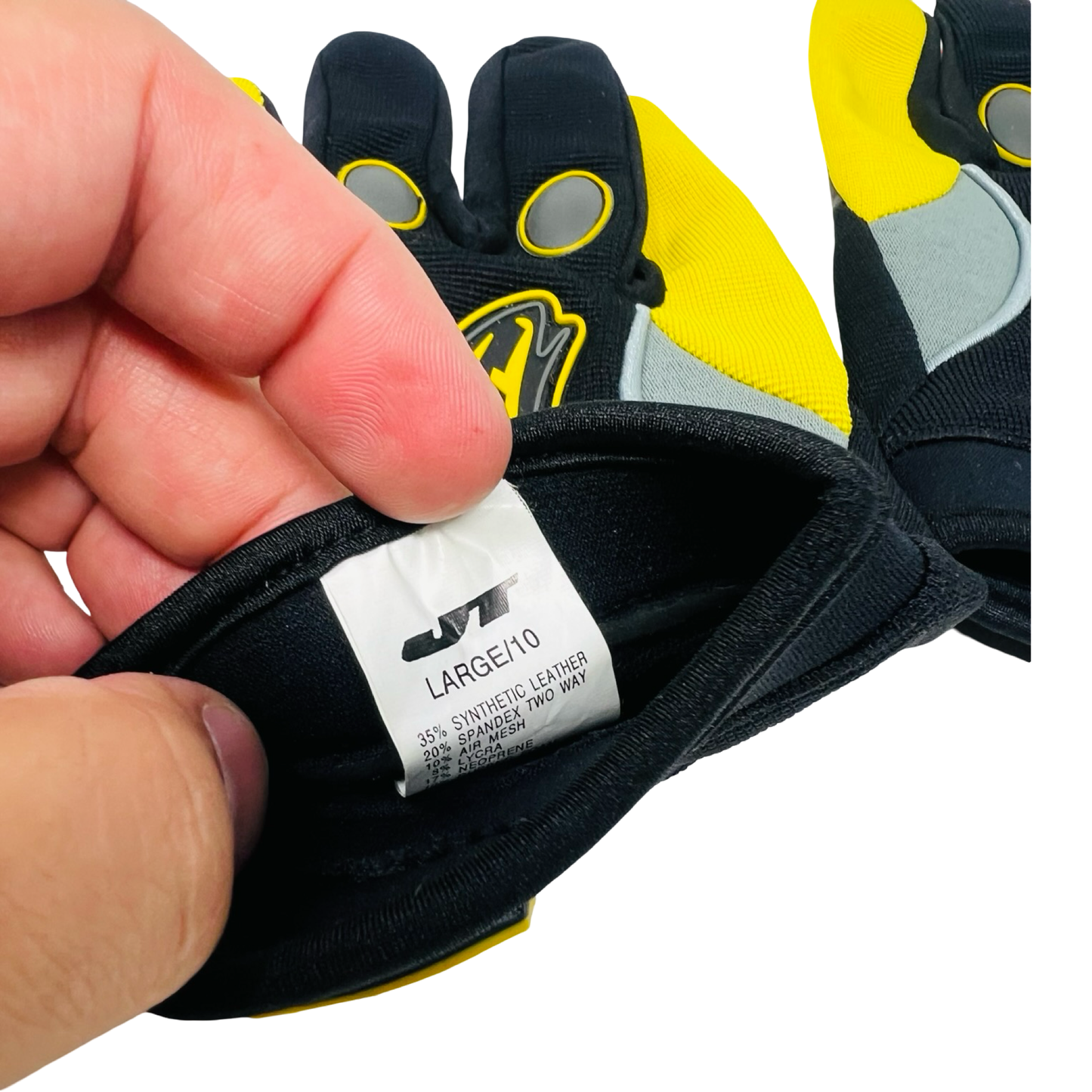 JT Racing OG Banana Logo Gloves Size Large NEW