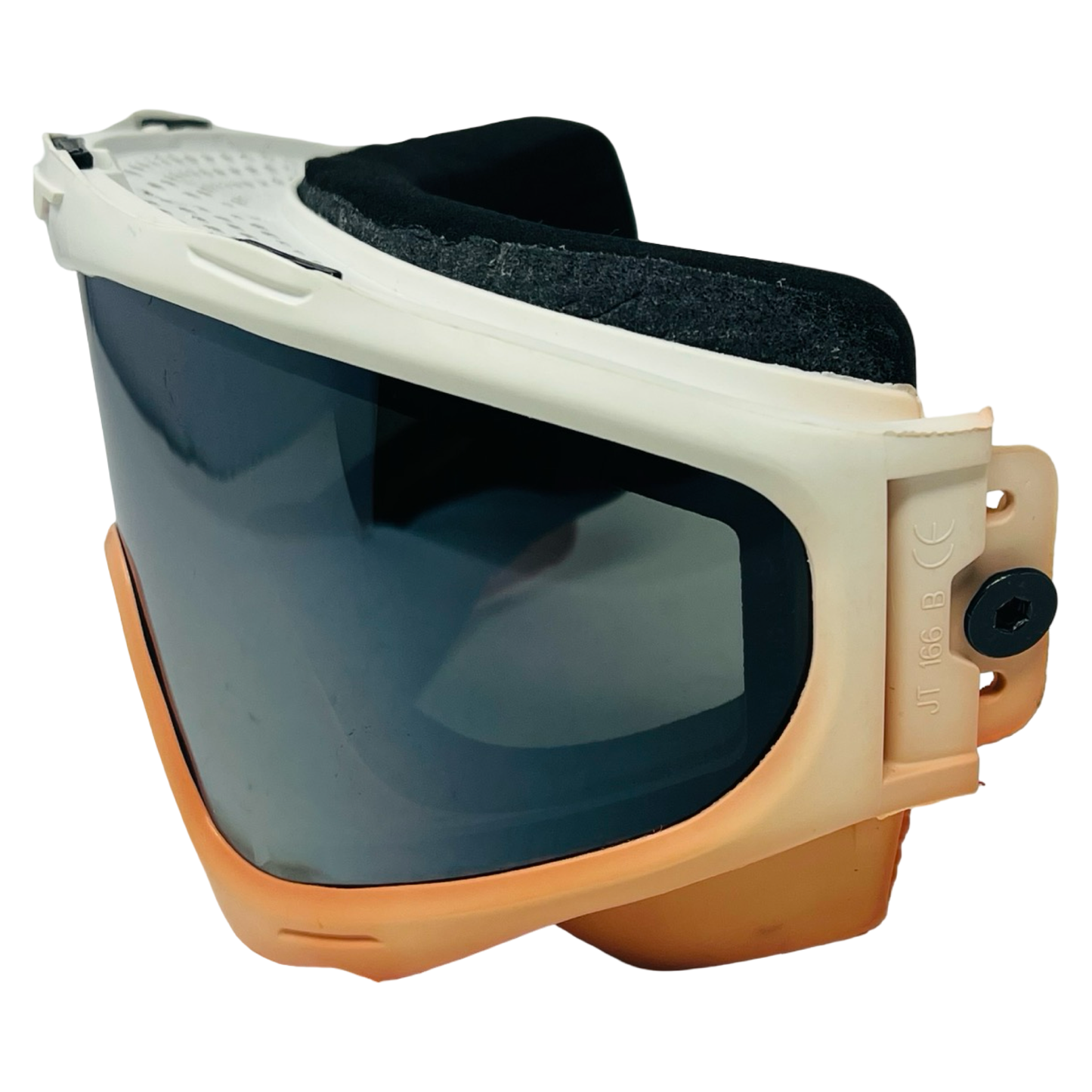 White to Orange Fade Frames w/ Chrome Lens