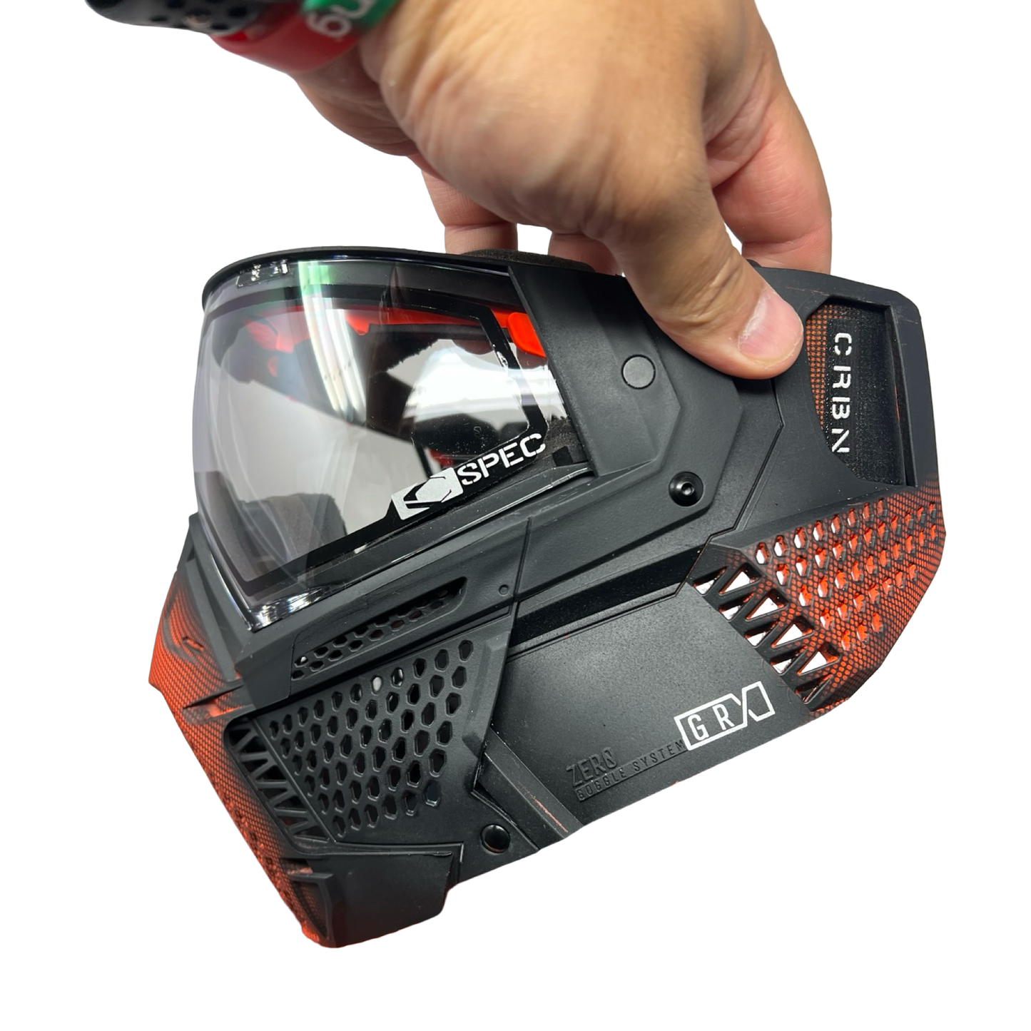 CRBN GRX Red to Black Fade Mask *MINT LOOKS NEW*