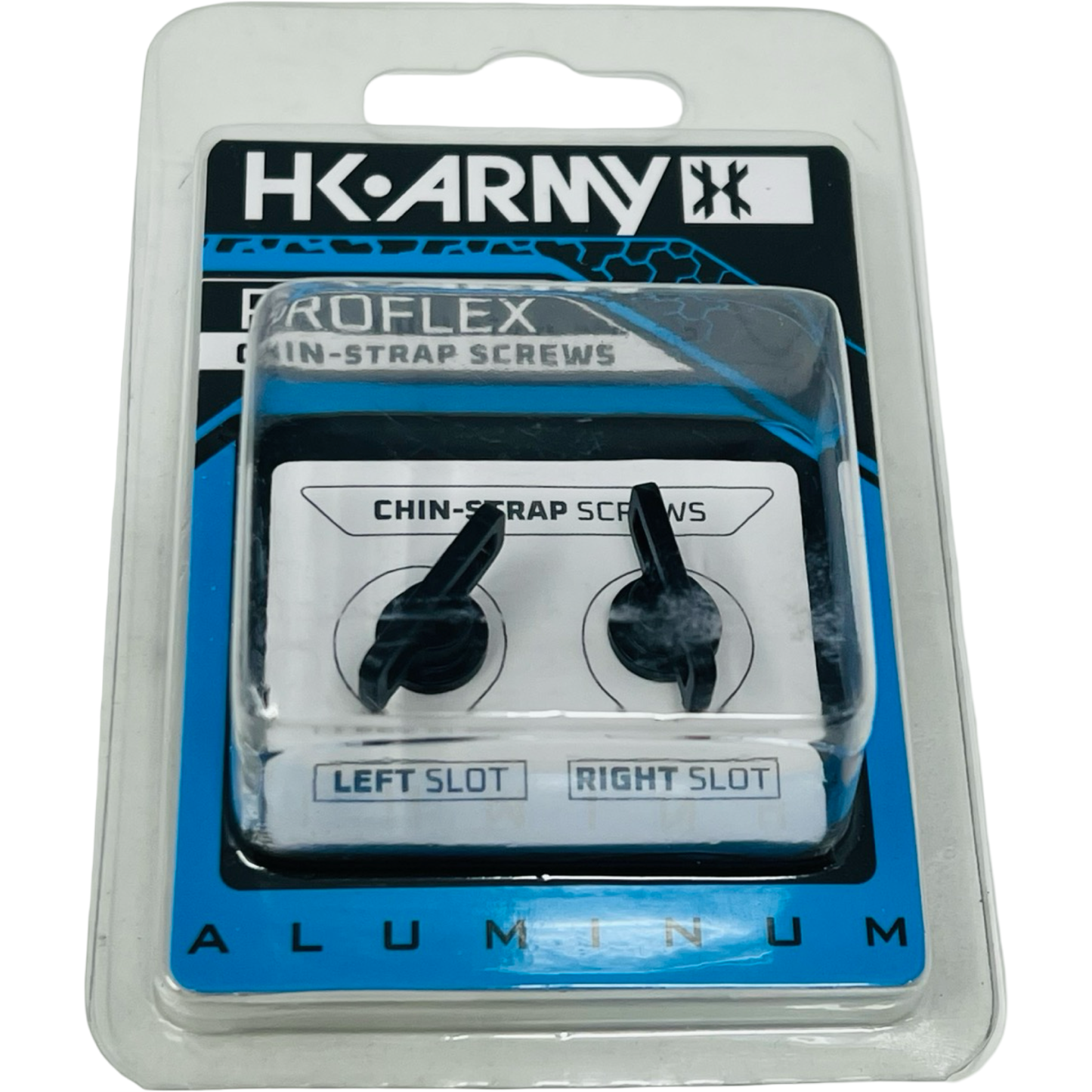 HK Army Proflex Aluminum Chin Strap Screw Set - Black