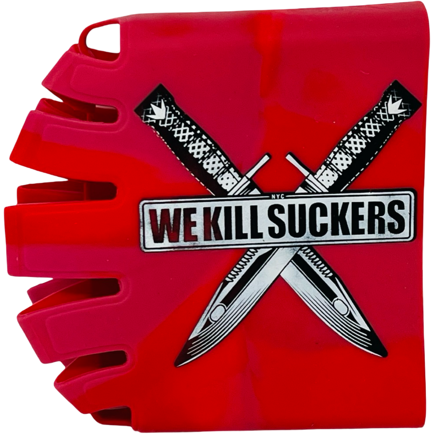 Bunkerkings We Kill Suckers Tank Cover - Red