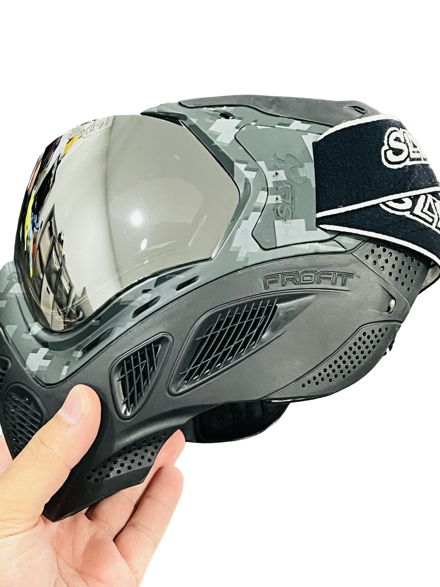 Sly Profit Mask with Chrome Lens and Smoke Fade Lens *MINT*