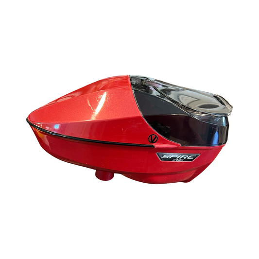 Virtue Spire 260 Hopper Loader Red Gloss Sparkle w/ Smoke Clear Rain Lid