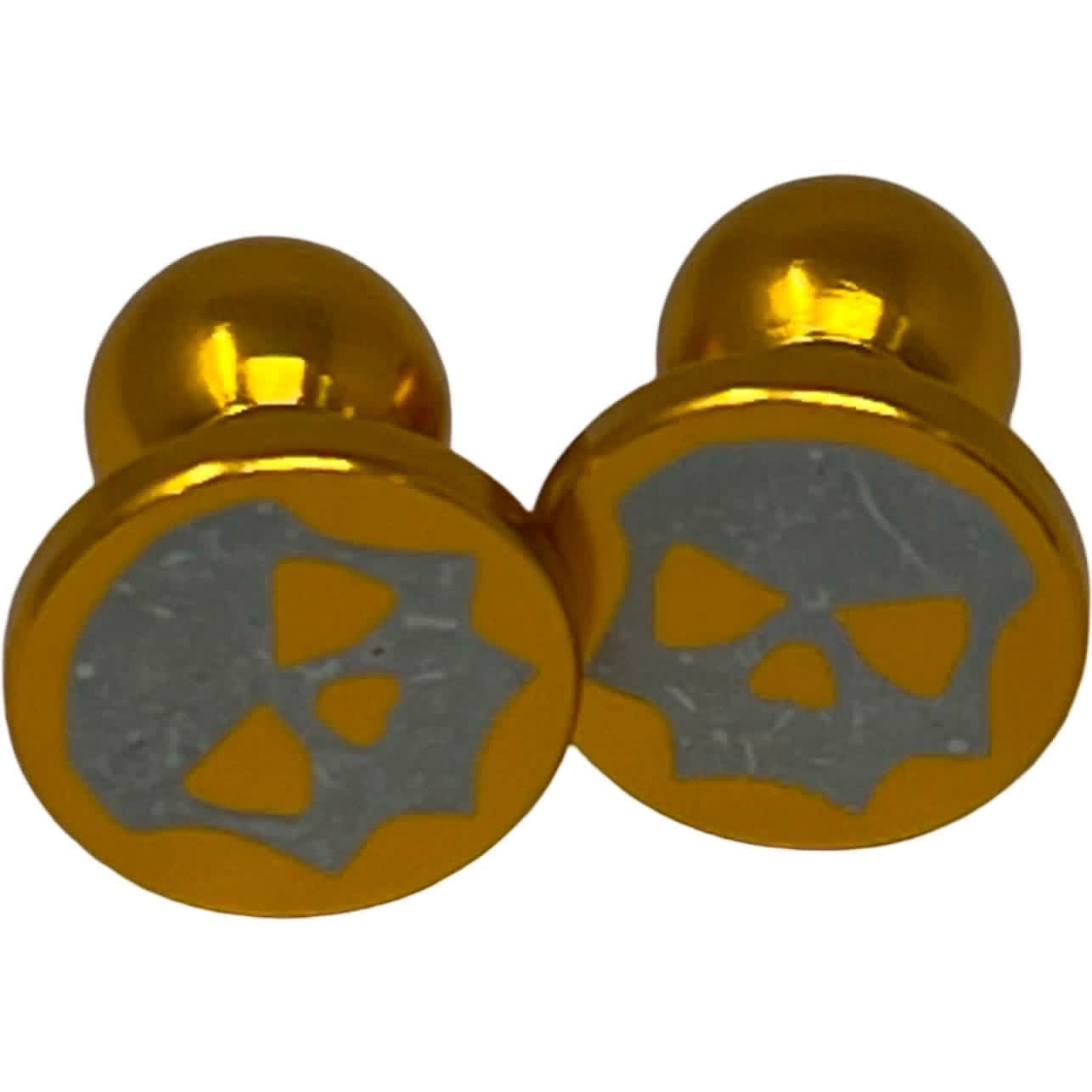 Gold Infamous Skull JT Plugs