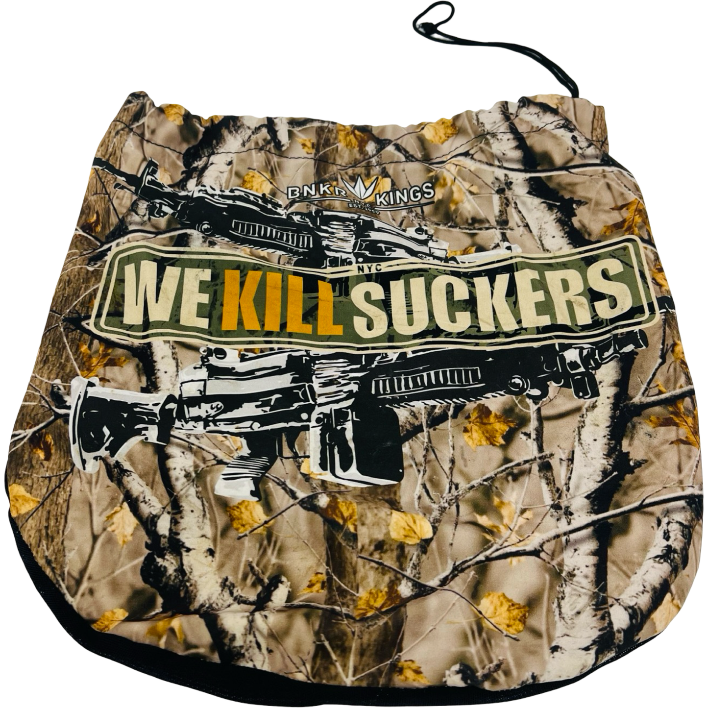 Bunkerkings We Kill Suckers Mask Bag - Realtree