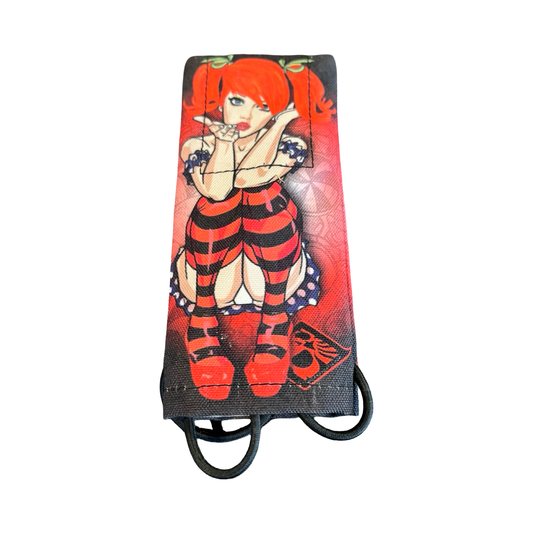 Wicked Sports Girl Orange Hair Red Stockings Girl Barrel Cover