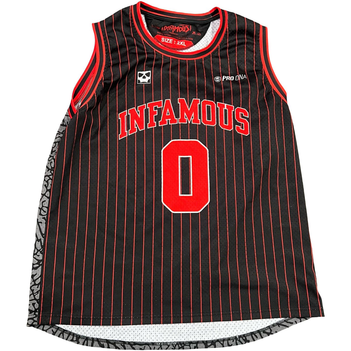 Infamous Sleeveless Summer Practice Jersey 2XL - Skeleton Squad