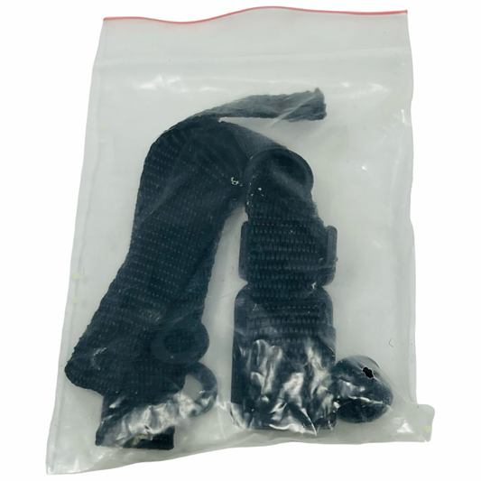JT Black Chin Strap with Hardware
