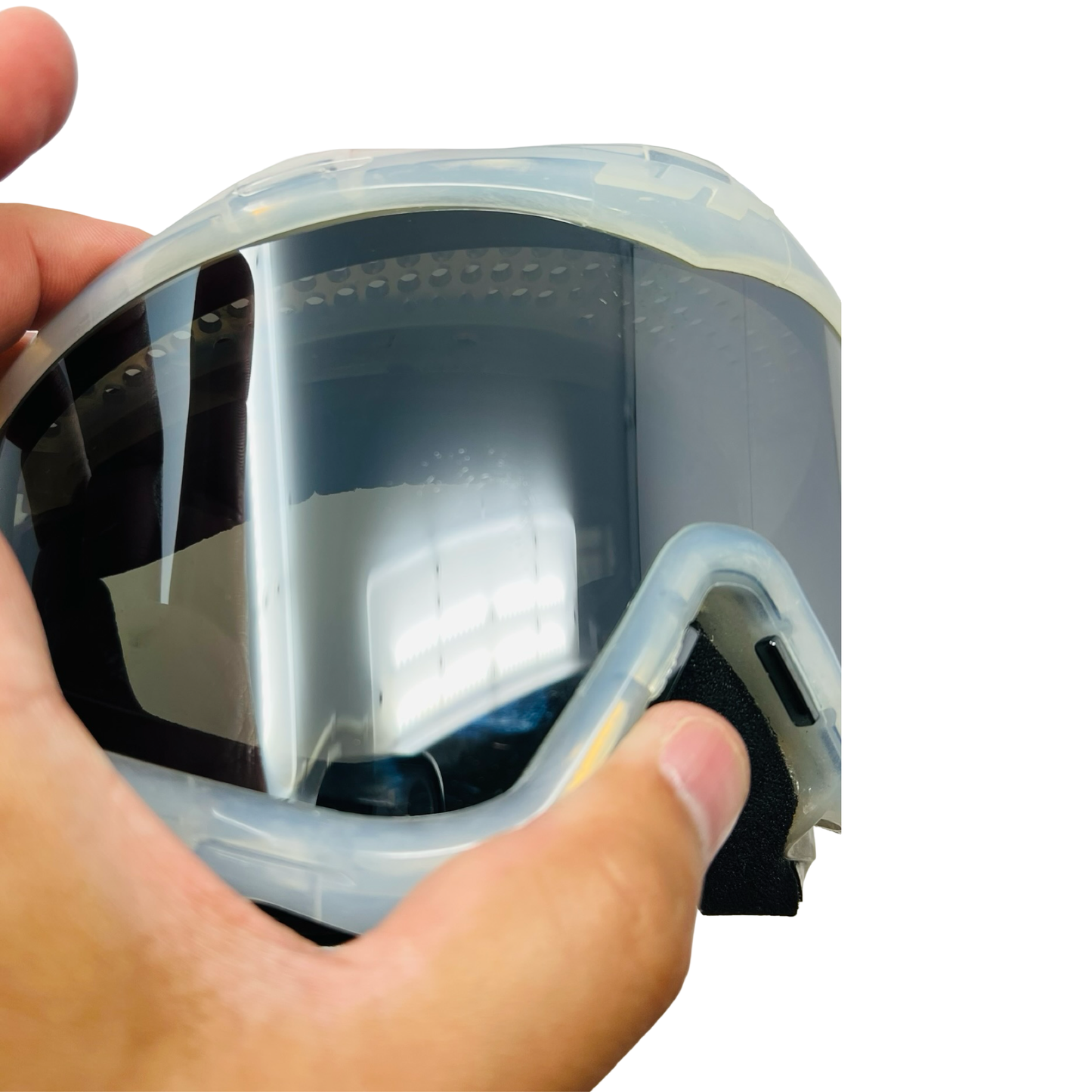 Clear Cummy JT Frames w/ Chrome Lens