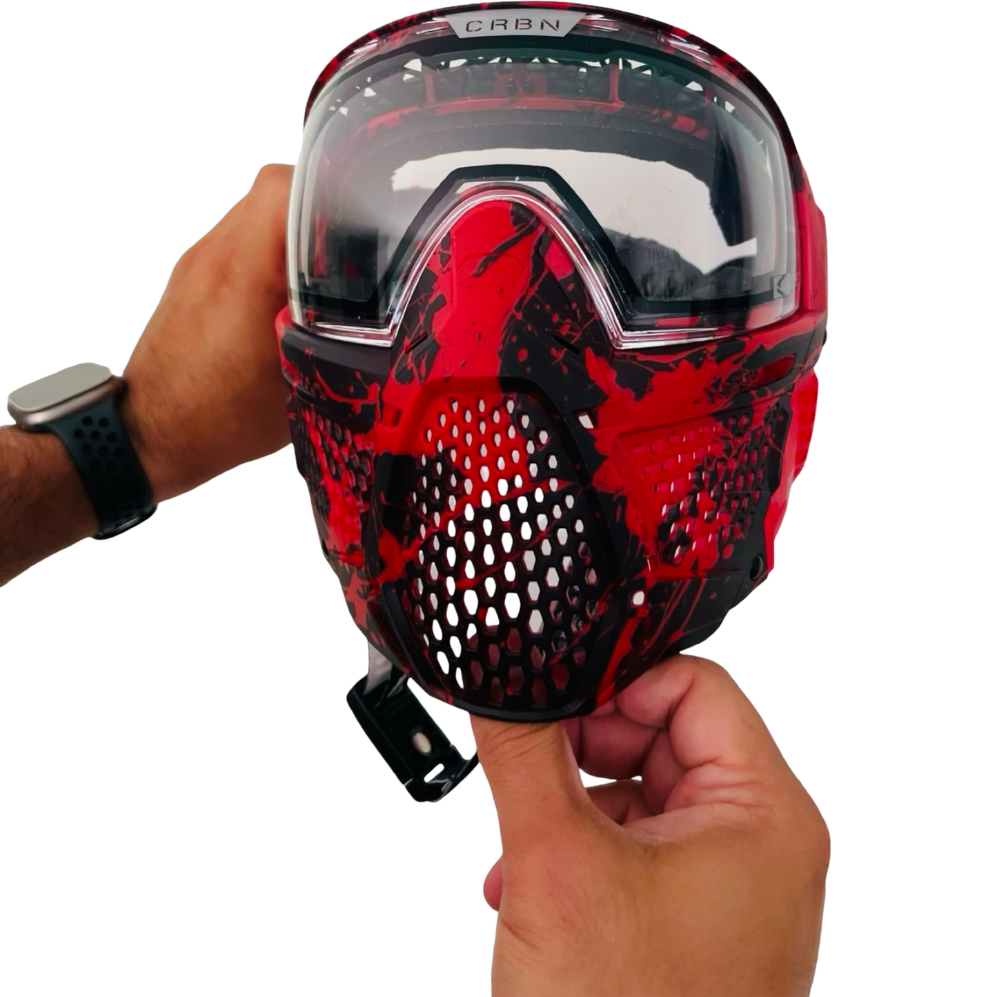 CRBN Pro GRX Bloodsplatter Mask *Like New*