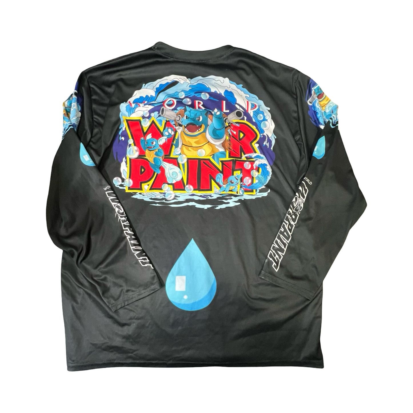 Blastoise Practice Jersey Dri Fit Long Sleeve XL - World of WarPaint