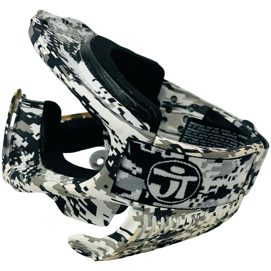 Snow Digi Camo Frames Ears & Strap (Used Stained) - Good for Dyeing