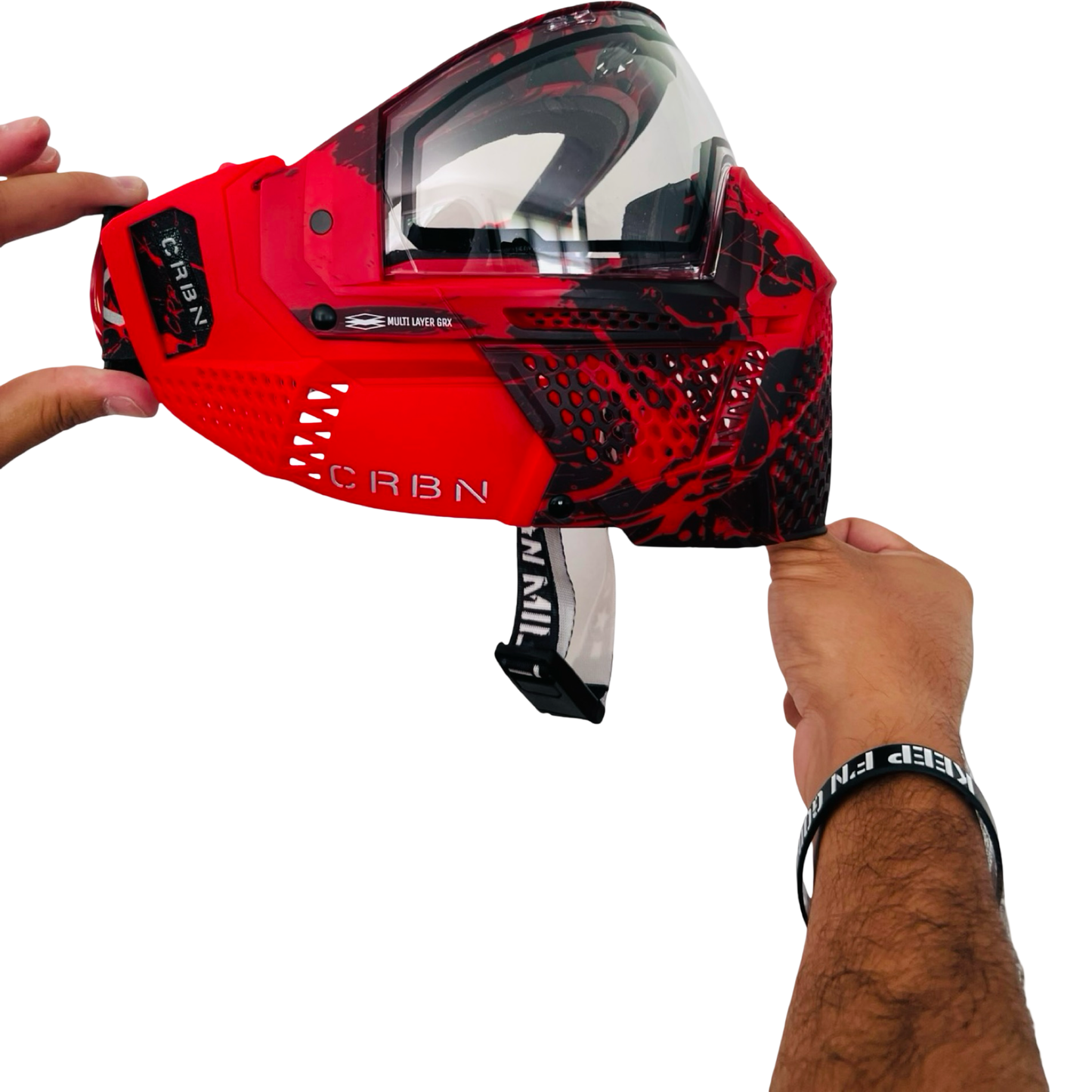 CRBN Pro GRX Bloodsplatter Mask *Like New*