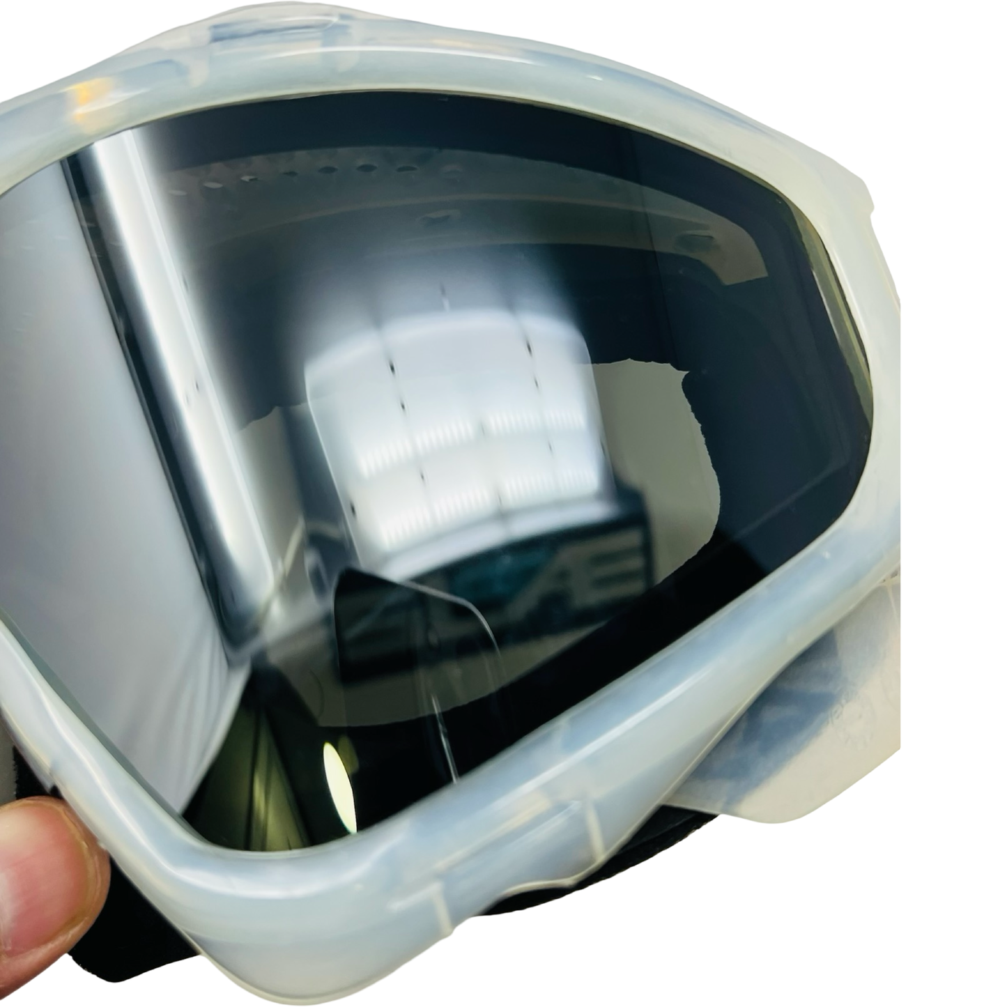 Clear Cummy JT Frames w/ Chrome Lens