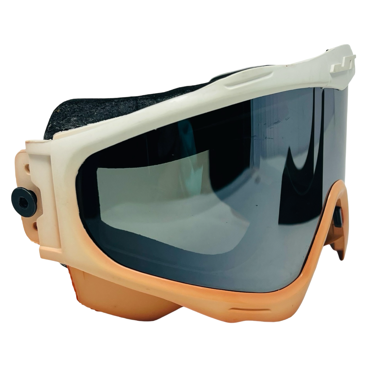 White to Orange Fade Frames w/ Chrome Lens