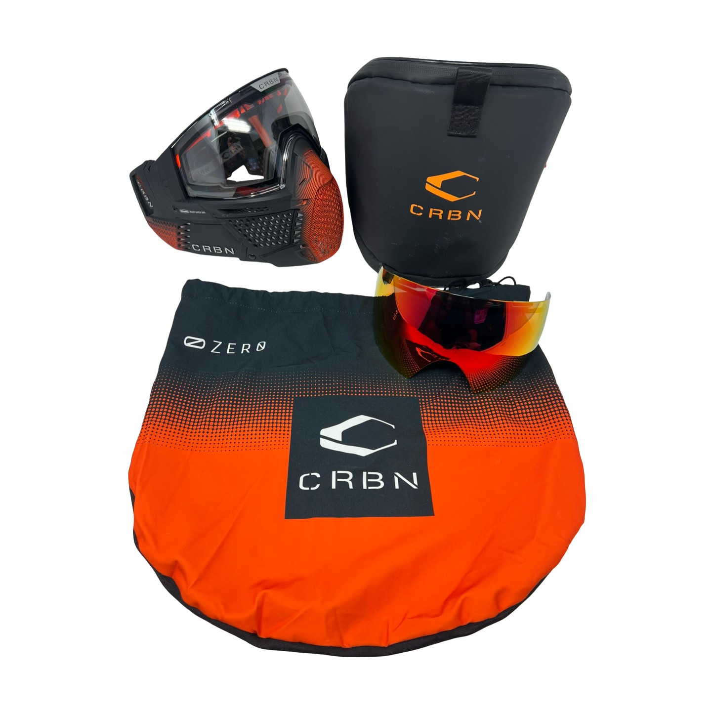 CRBN GRX Red to Black Fade Mask *MINT LOOKS NEW*