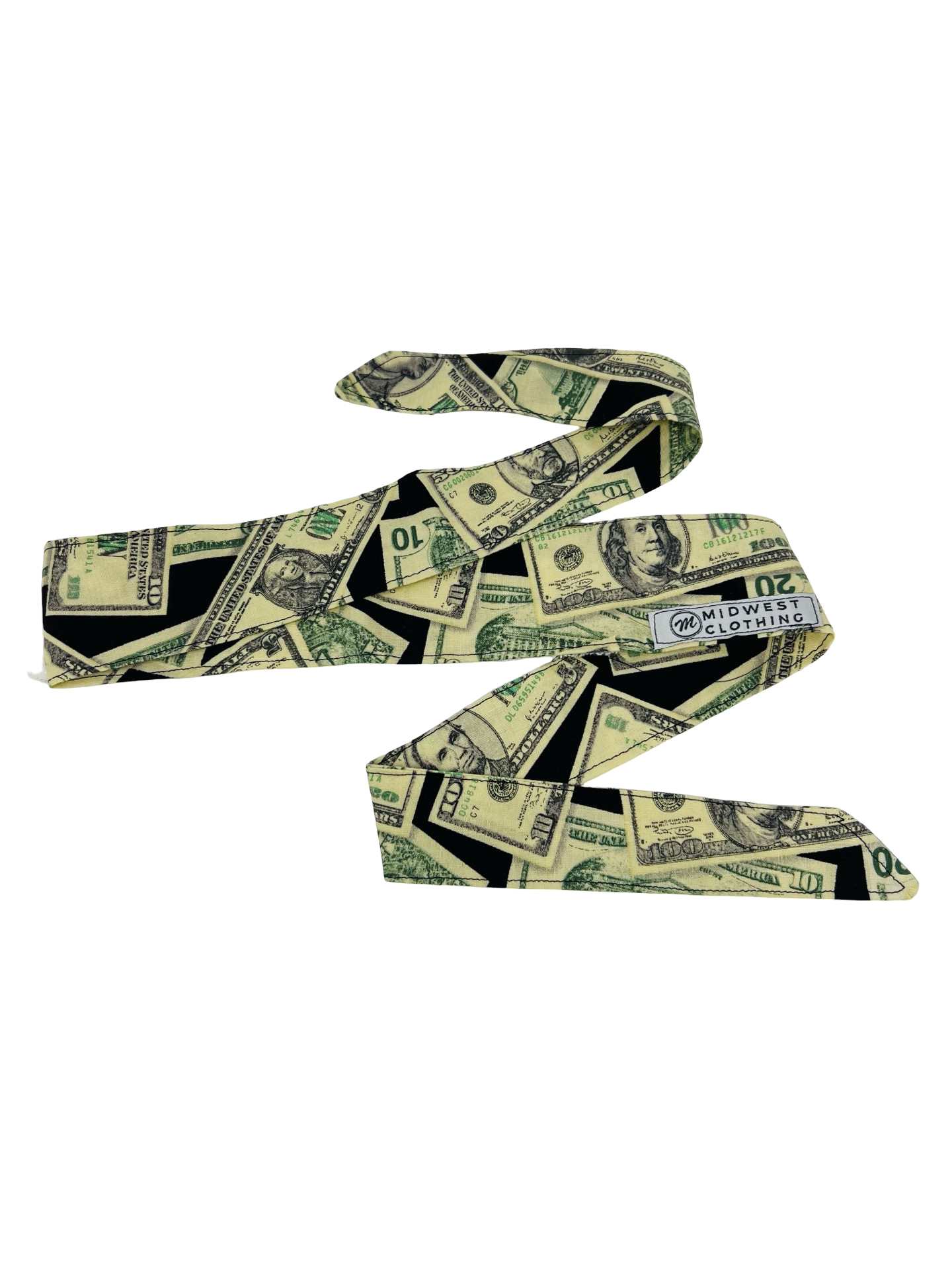 Midwest Clothing Headband - Cash Money Benjamins