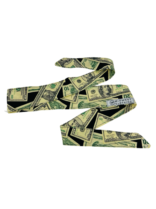 Midwest Clothing Headband - Cash Money Benjamins