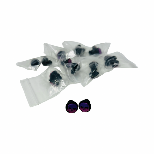 Purple to Pink Fade Shiny Skull JT Plugs