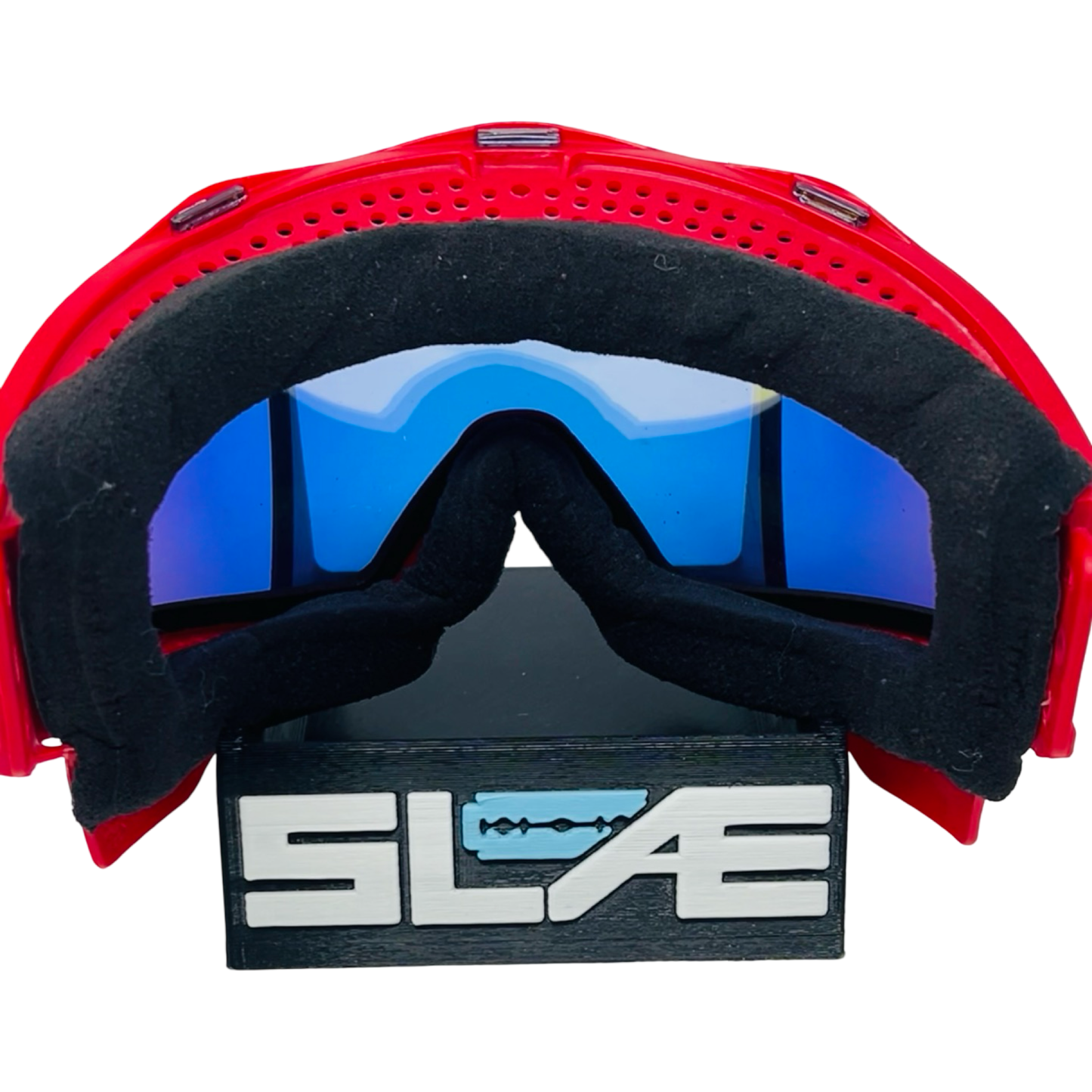 Red OG Sparkle JT Frames with Yellow Retro Prism Lens