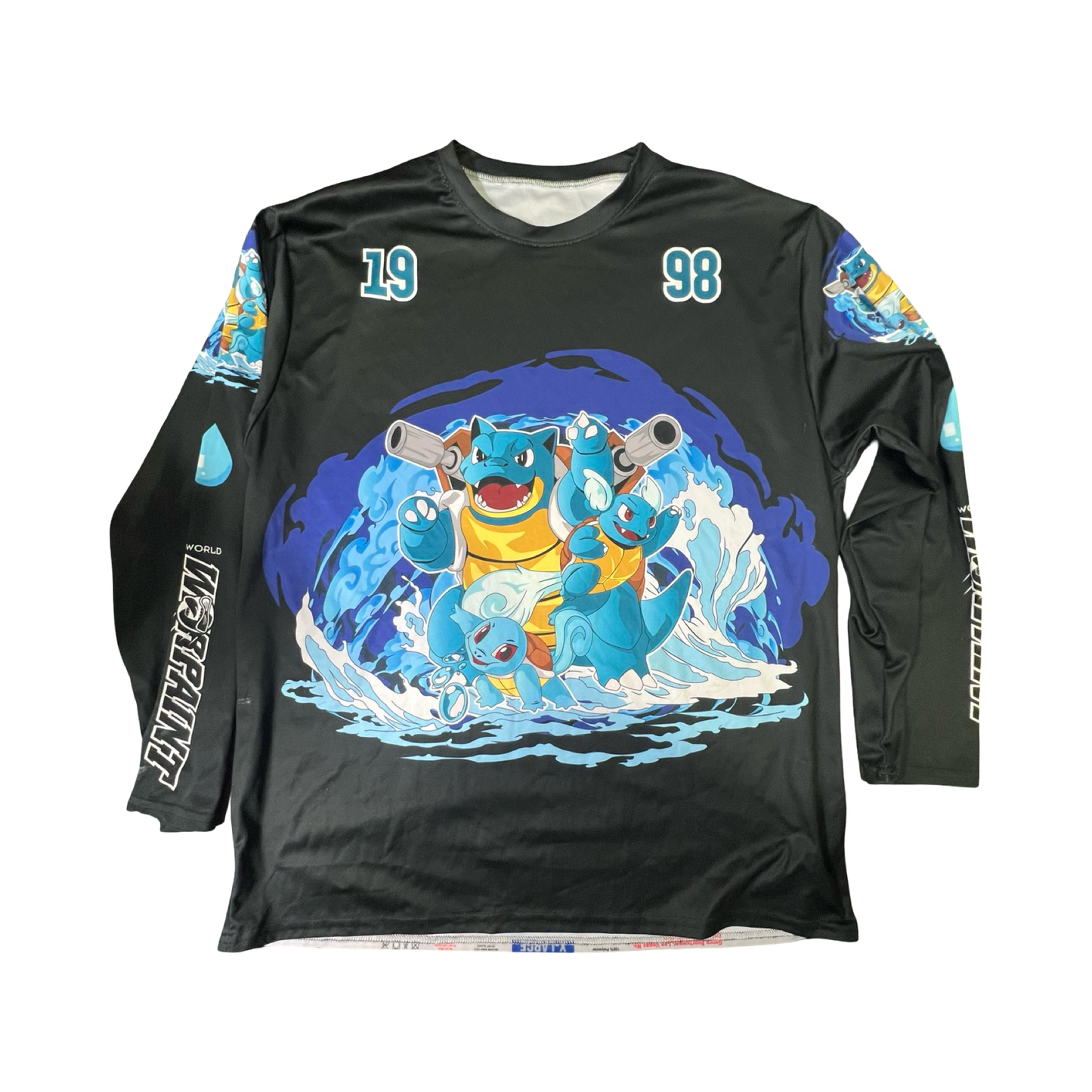 Blastoise Practice Jersey Dri Fit Long Sleeve XL - World of WarPaint