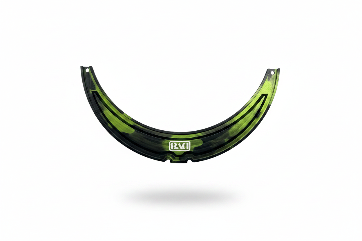 DV8 Metal Green / Black Acid Wash Rain Lid (Arc Annodizing)