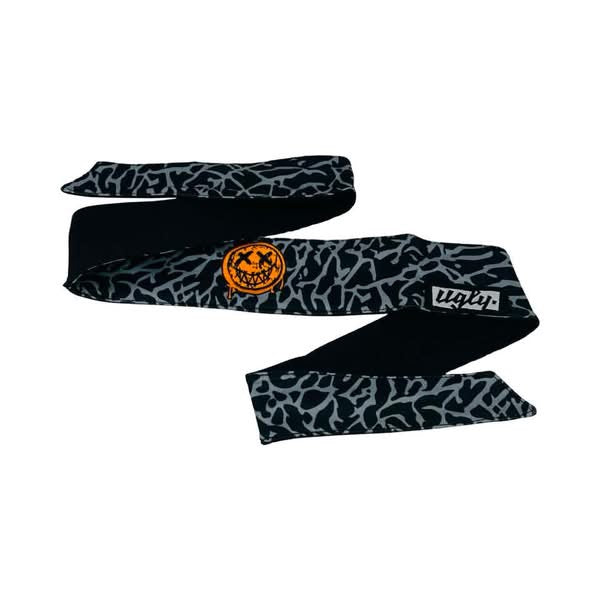 Ugly PB Headband Grey / Black w/ Orange Xx Embroider
