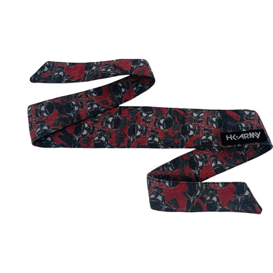 HK Red / Black Flying Skulls Sandana Headband