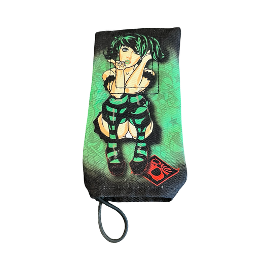Wicked Sports Green Hair Green Stockings Girl Barrel Cover