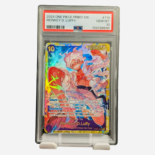 One Piece Monkey D. Luffy Premium Booster PSA 10 Gem Mint