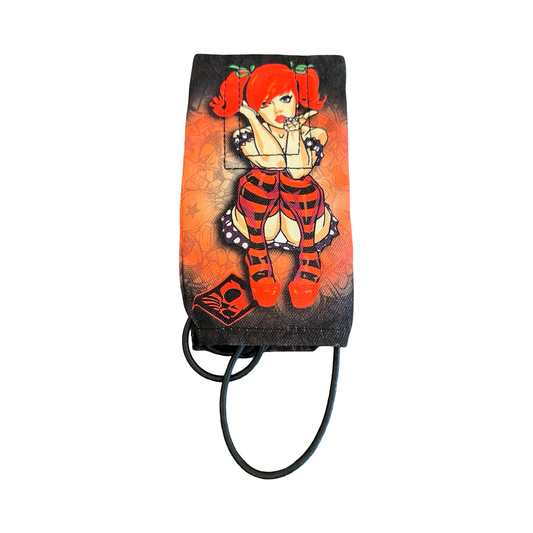 Wicked Sports Red Hair Orange Stockings Girl Barrel Cover