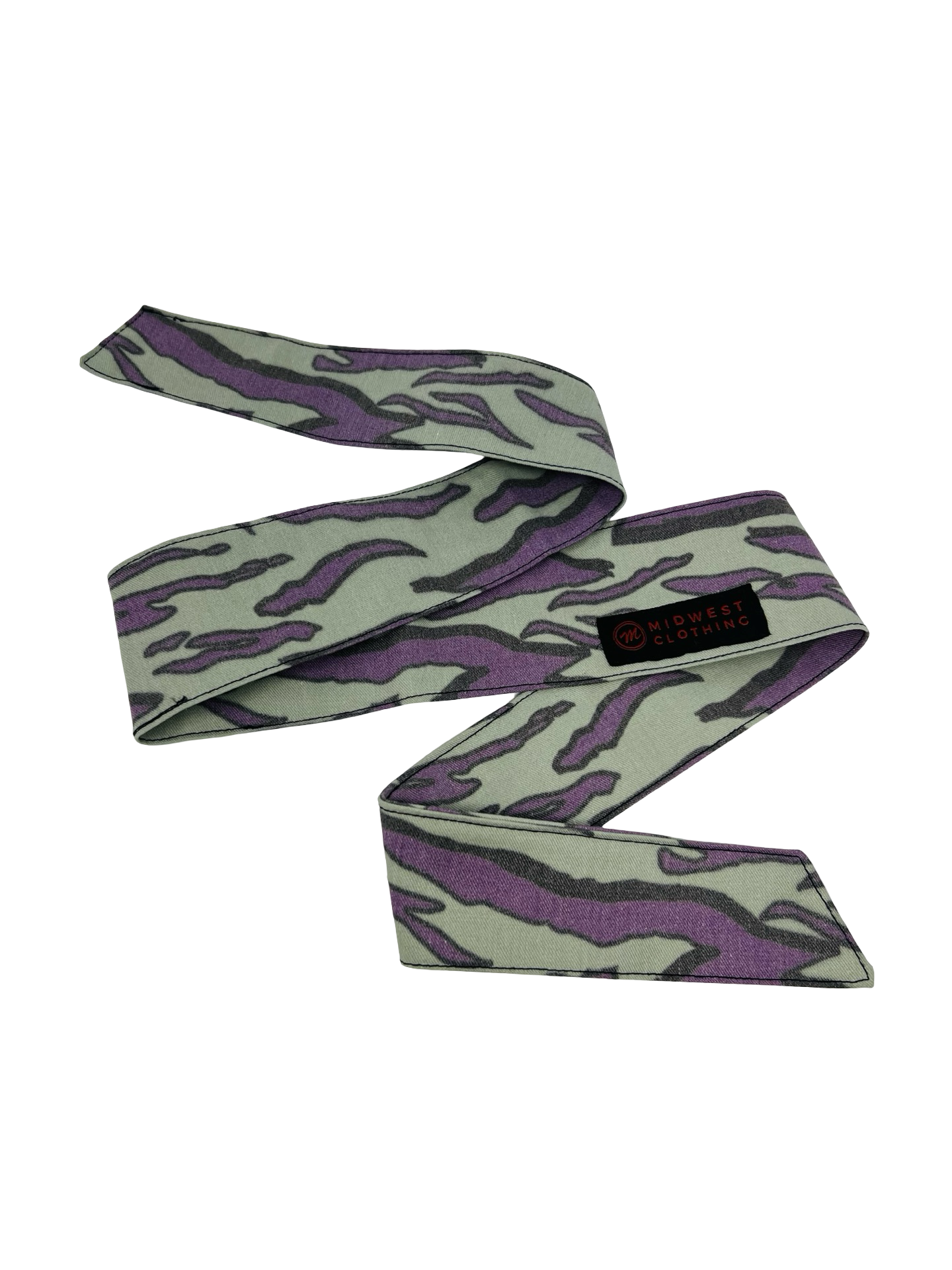 Midwest Headband - OG Stripe Series - Purple/Grey V.2