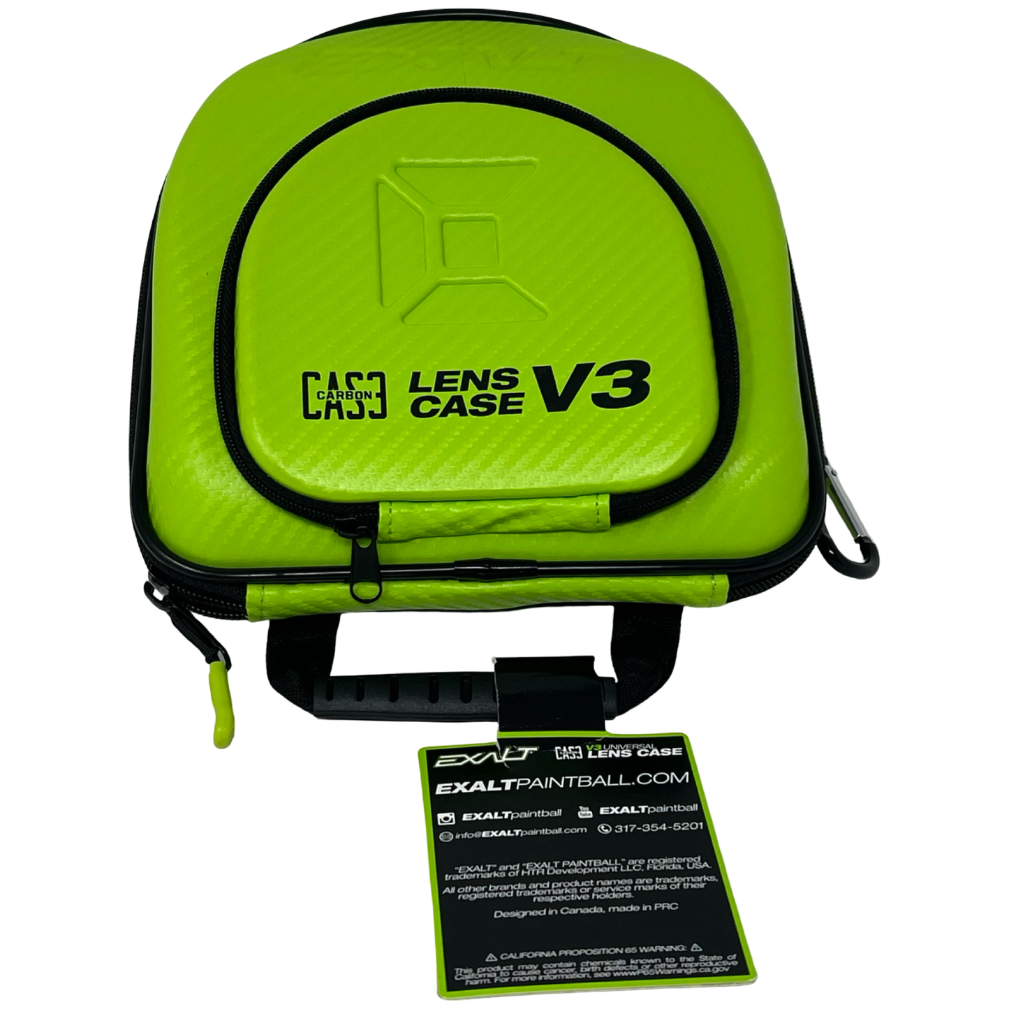 Exalt V3 Lime Lens Case