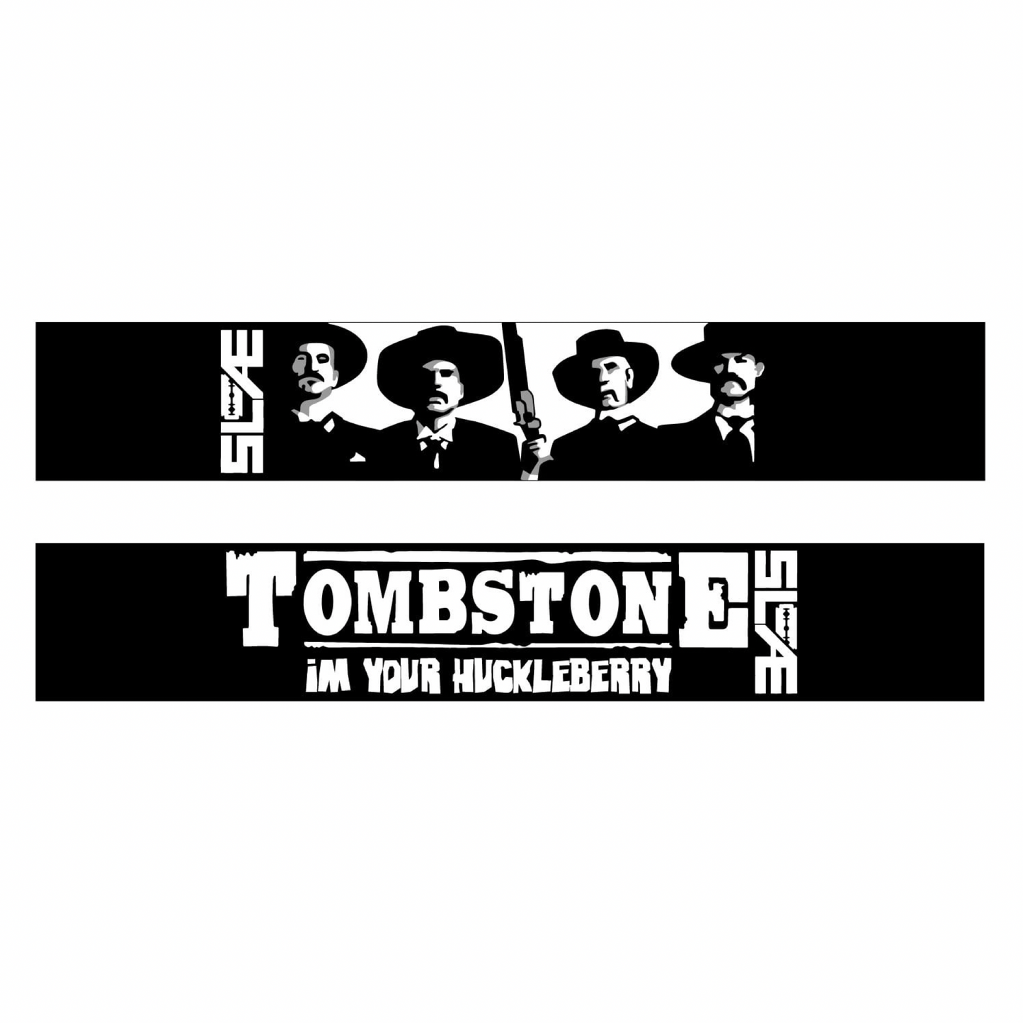 Tombstone Woven Goggle Strap - Black / White (Pre-Order)
